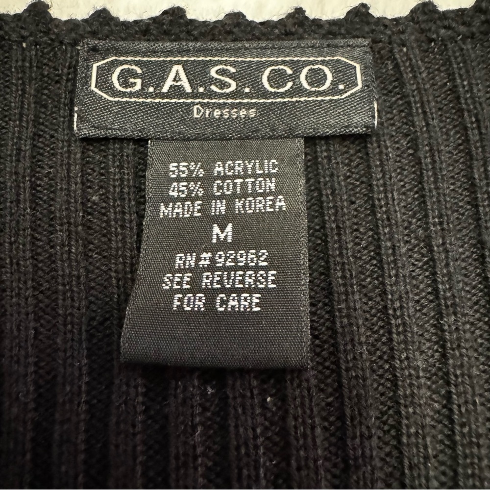GAS.CO Black & White Abstract Dress with Black Sweater Shrug Set Size M NEW - Picture 6 of 15